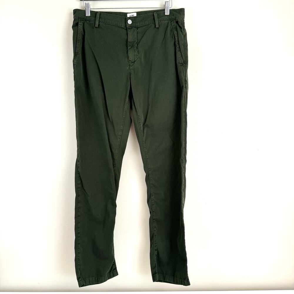 Flint and Tinder Pants Men's 33 x 32 Casual Chino Green Cotton USA Made